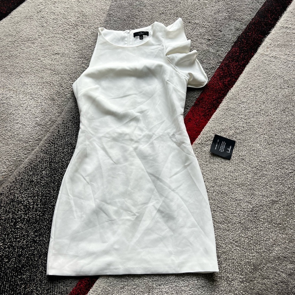 Lulu’s White Formal Sheath Mini Dress